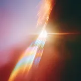 Abstract light streaks and lens flare