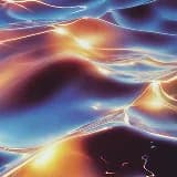 Smooth flowing glowing waves